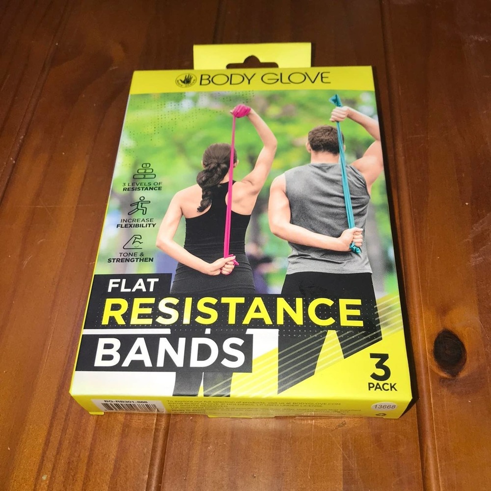 Resistance Bands 3 Pack Body Glove New